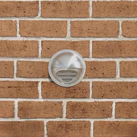 VidaXL Pokrywy wentylacyjne 2 pcs Srebrny 100 mm Stal nierdzewna