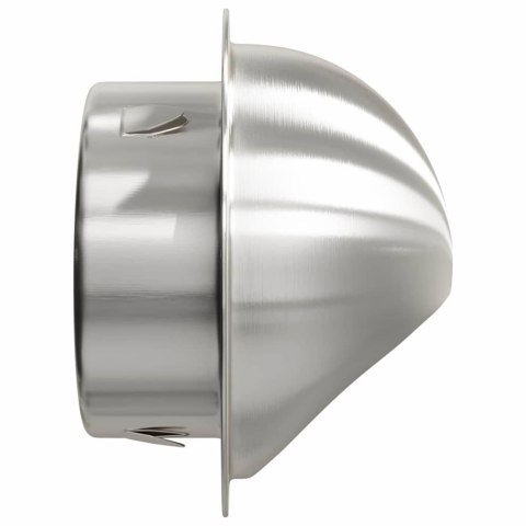VidaXL Pokrywy wentylacyjne 2 pcs Srebrny 100 mm Stal nierdzewna