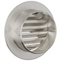 VidaXL Pokrywy wentylacyjne 2 pcs Srebrny 100 mm Stal nierdzewna