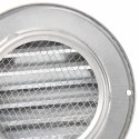 VidaXL Pokrywy wentylacyjne 2 pcs Srebrny 100 mm Stal nierdzewna