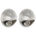 VidaXL Pokrywy wentylacyjne 2 pcs Srebrny 80 mm Stal nierdzewna