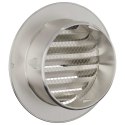 VidaXL Pokrywy wentylacyjne 2 pcs Srebrny 80 mm Stal nierdzewna