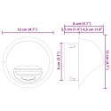 VidaXL Pokrywy wentylacyjne 2 pcs Srebrny 80 mm Stal nierdzewna