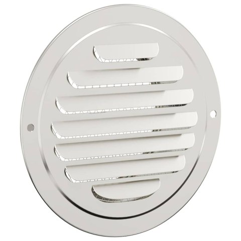 VidaXL Pokrywy wentylacyjne 4 pcs Srebrny 100 mm Stal nierdzewna