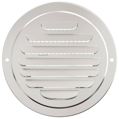 VidaXL Pokrywy wentylacyjne 4 pcs Srebrny 100 mm Stal nierdzewna