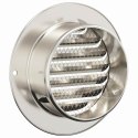 VidaXL Pokrywy wentylacyjne 4 pcs Srebrny 100 mm Stal nierdzewna
