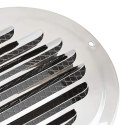 VidaXL Pokrywy wentylacyjne 4 pcs Srebrny 100 mm Stal nierdzewna