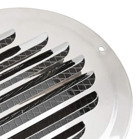 VidaXL Pokrywy wentylacyjne 4 pcs Srebrny 100 mm Stal nierdzewna