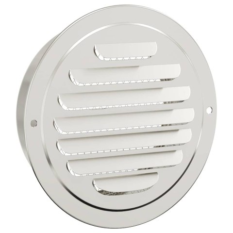 VidaXL Pokrywy wentylacyjne 4 pcs Srebrny 125 mm Stal nierdzewna