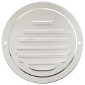 VidaXL Pokrywy wentylacyjne 4 pcs Srebrny 125 mm Stal nierdzewna