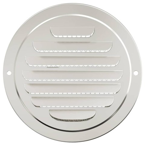 VidaXL Pokrywy wentylacyjne 4 pcs Srebrny 125 mm Stal nierdzewna