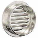 VidaXL Pokrywy wentylacyjne 4 pcs Srebrny 125 mm Stal nierdzewna