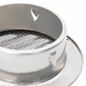 VidaXL Pokrywy wentylacyjne 4 pcs Srebrny 125 mm Stal nierdzewna