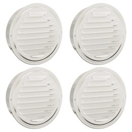 VidaXL Pokrywy wentylacyjne 4 pcs Srebrny 150 mm Stal nierdzewna