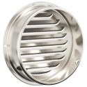 VidaXL Pokrywy wentylacyjne 4 pcs Srebrny 150 mm Stal nierdzewna
