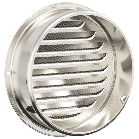 VidaXL Pokrywy wentylacyjne 4 pcs Srebrny 150 mm Stal nierdzewna