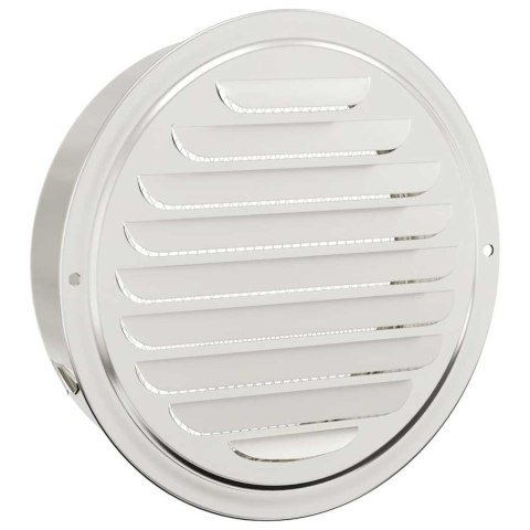 VidaXL Pokrywy wentylacyjne 4 pcs Srebrny 200 mm Stal nierdzewna
