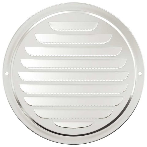 VidaXL Pokrywy wentylacyjne 4 pcs Srebrny 200 mm Stal nierdzewna