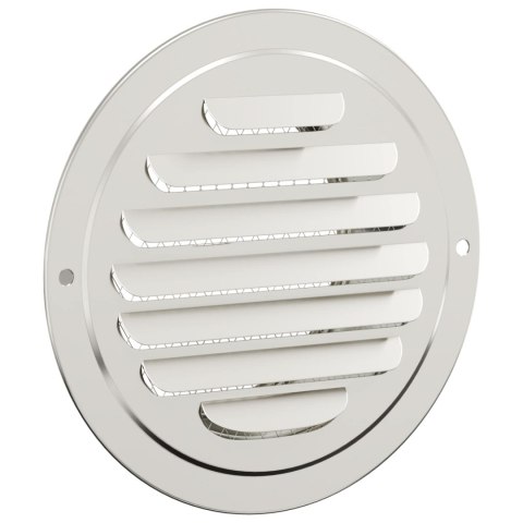 VidaXL Pokrywy wentylacyjne 4 pcs Srebrny 80 mm Stal nierdzewna