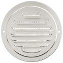 VidaXL Pokrywy wentylacyjne 4 pcs Srebrny 80 mm Stal nierdzewna