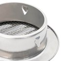 VidaXL Pokrywy wentylacyjne 4 pcs Srebrny 80 mm Stal nierdzewna