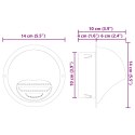 VidaXL Pokrywy wentylacyjne 8 pcs Srebrny 100 mm Stal nierdzewna