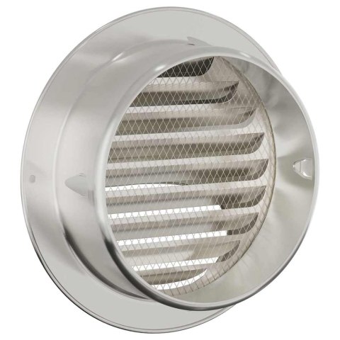 VidaXL Pokrywy wentylacyjne 8 pcs Srebrny 150 mm Stal nierdzewna