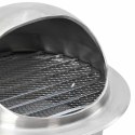VidaXL Pokrywy wentylacyjne 8 pcs Srebrny 150 mm Stal nierdzewna