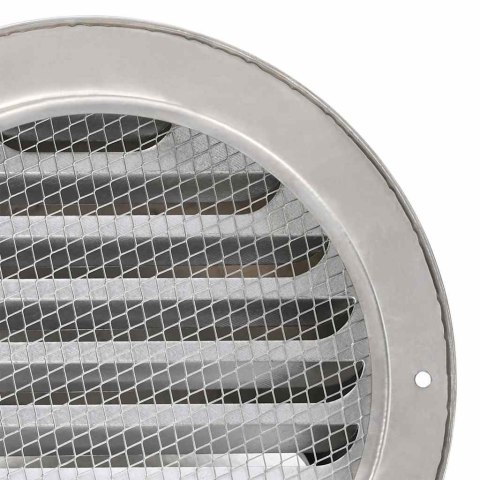 VidaXL Pokrywy wentylacyjne 8 pcs Srebrny 150 mm Stal nierdzewna
