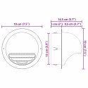 VidaXL Pokrywy wentylacyjne 8 pcs Srebrny 150 mm Stal nierdzewna