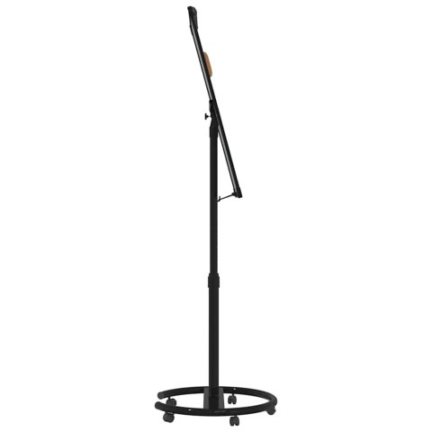 VidaXL Tablica magnetyczna suchościeralna z kołem Czarny i Biały EPS