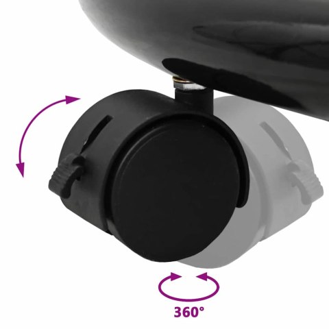 VidaXL Tablica magnetyczna suchościeralna z kołem Czarny i Biały EPS