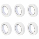 VidaXL Taśmy Maska Malarska 6 pcs Biały 25mm x 50m Papier