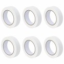 VidaXL Taśmy Maska Malarska 6 pcs Biały 30mm x 50m Papier