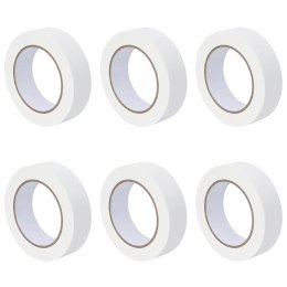 VidaXL Taśmy Maska Malarska 6 pcs Biały 30mm x 50m Papier