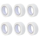 VidaXL Taśmy Maska Malarska 6 pcs Biały 38mm x 50m Papier