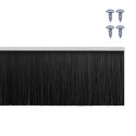 VidaXL Uszczelki z szczotką do drzwi na zatrzask 2 pcs Biały 100 cm