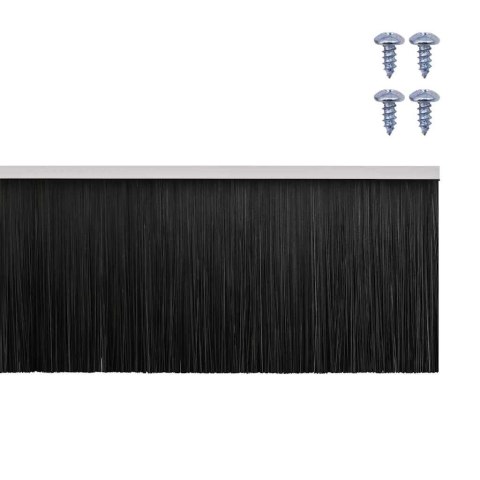 VidaXL Uszczelki z szczotką do drzwi na zatrzask 2 pcs Biały 100 cm