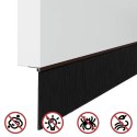 VidaXL Uszczelki z szczotką do drzwi na zatrzask 2 pcs Brązowy 100 cm