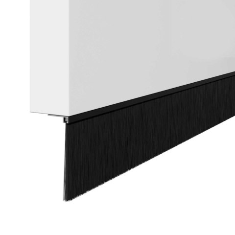 VidaXL Uszczelki z szczotką do drzwi na zatrzask 2 pcs Czarny 100 cm