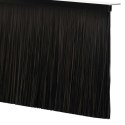 VidaXL Uszczelki z szczotką do drzwi na zatrzask 2 pcs Czarny 100 cm