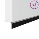 VidaXL Uszczelki z szczotką do drzwi na zatrzask 2 pcs Srebrny 100 cm