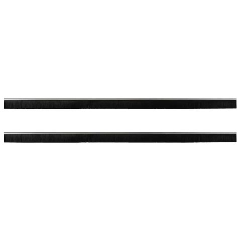 VidaXL Uszczelki z szczotką do drzwi na zatrzask 2 pcs Srebrny 100 cm