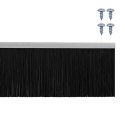 VidaXL Uszczelki z szczotką do drzwi na zatrzask 2 pcs Srebrny 100 cm