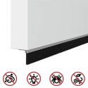 VidaXL Uszczelki z szczotką do drzwi na zatrzask 2 pcs Srebrny 100 cm