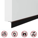 VidaXL Uszczelki z szczotką do drzwi na zatrzask 6 pcs Brązowy 100 cm