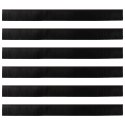 VidaXL Uszczelki z szczotką do drzwi na zatrzask 6 pcs Brązowy 100 cm