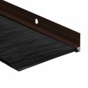 VidaXL Uszczelki z szczotką do drzwi na zatrzask 6 pcs Brązowy 100 cm