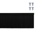 VidaXL Uszczelki z szczotką do drzwi na zatrzask 6 pcs Czarny 100 cm
