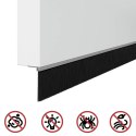 VidaXL Uszczelki z szczotką do drzwi na zatrzask 6 pcs Srebrny 100 cm